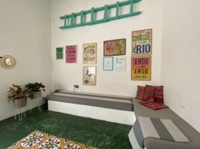 Habitación king 3 personas, casa compartida en Casa Menta